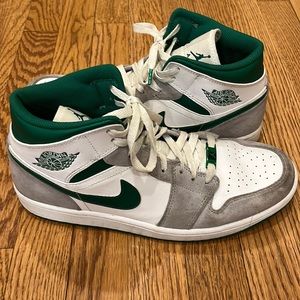 Air Jordan 1 Mid Green/Grey